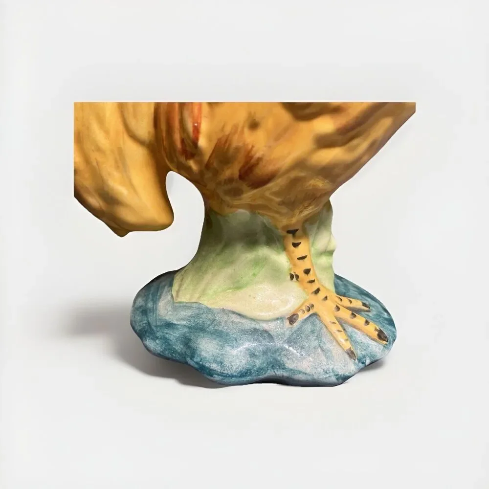 Nice STANGL Pottery Bird #3445-LARGE 9.5”ROOSTER--Signed “VR”